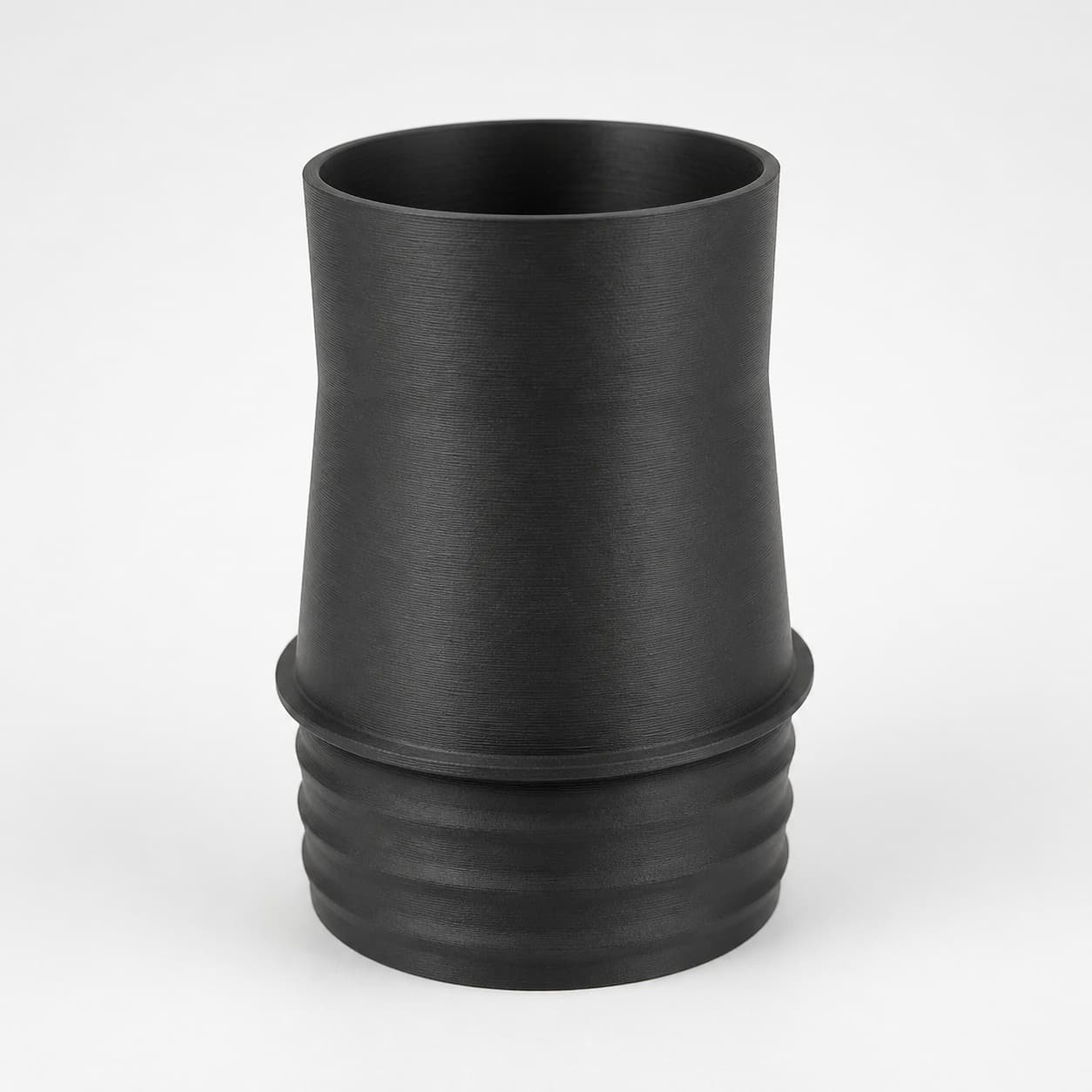 2-1/2 inch Corrugated Hose to 2-1/4 inch Smooth Duct Adapter, product photo