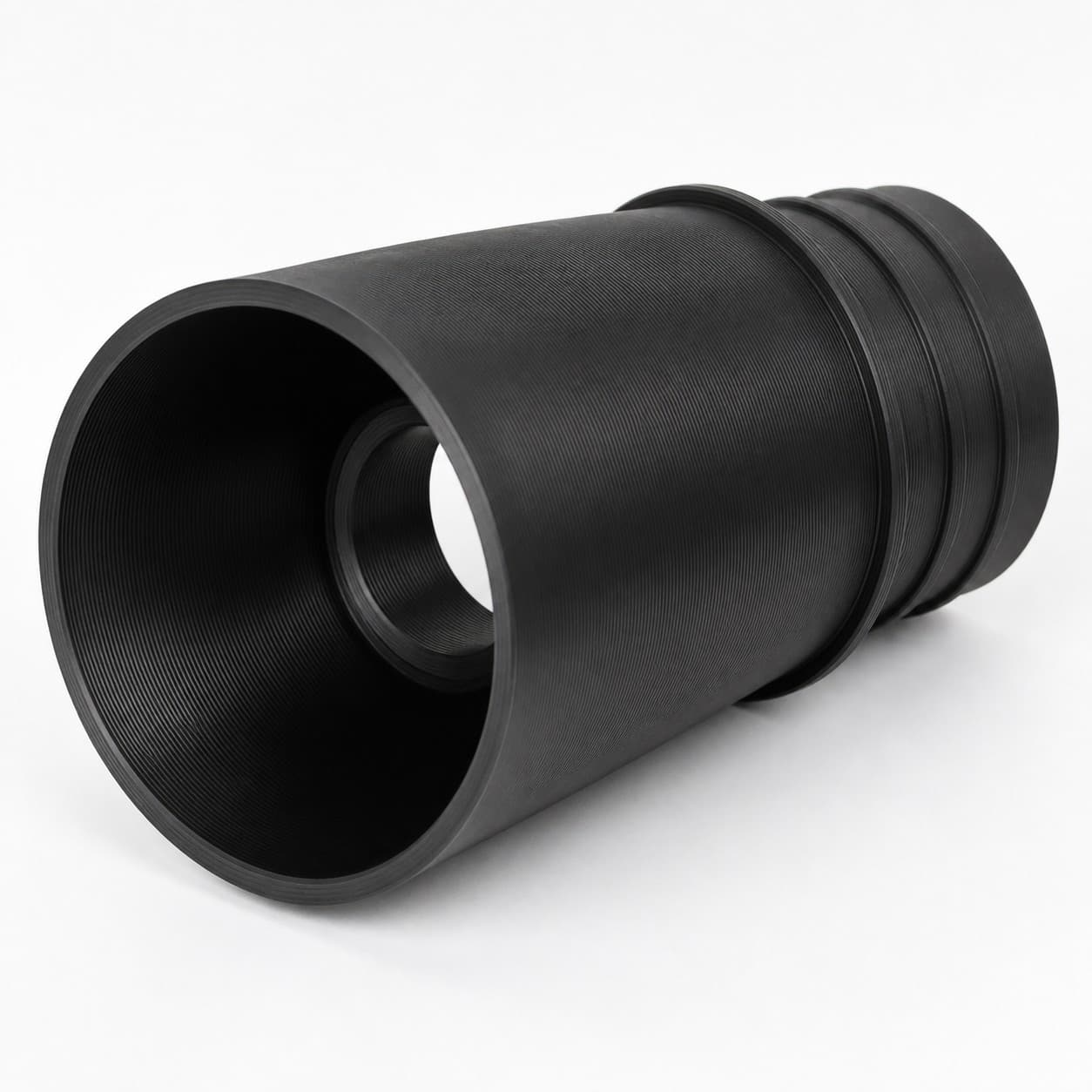 2-1/4 inch Corrugated Hose to 2-1/2 inch Smooth Duct Adapter, product photo