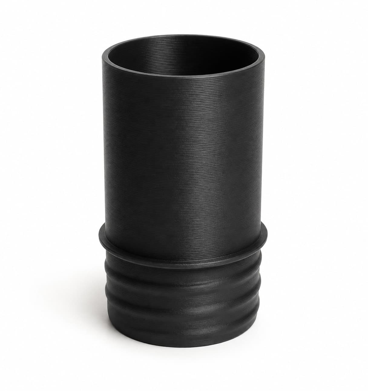 2-1/4 inch Corrugated Hose to 2-1/4 inch Smooth Duct Adapter, product photo
