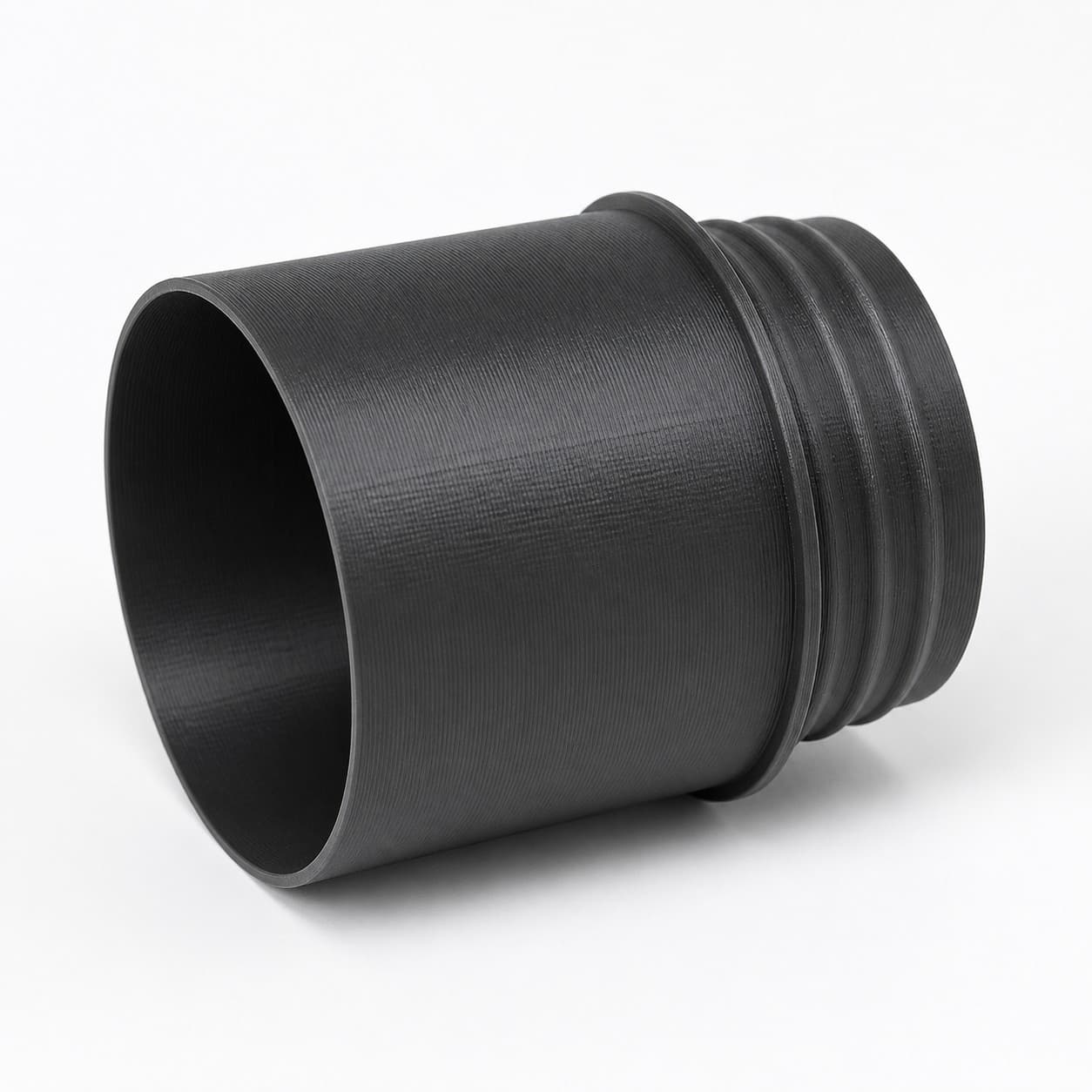 4 inch Corrugated Hose to 4 inch Smooth Duct Adapter, product photo