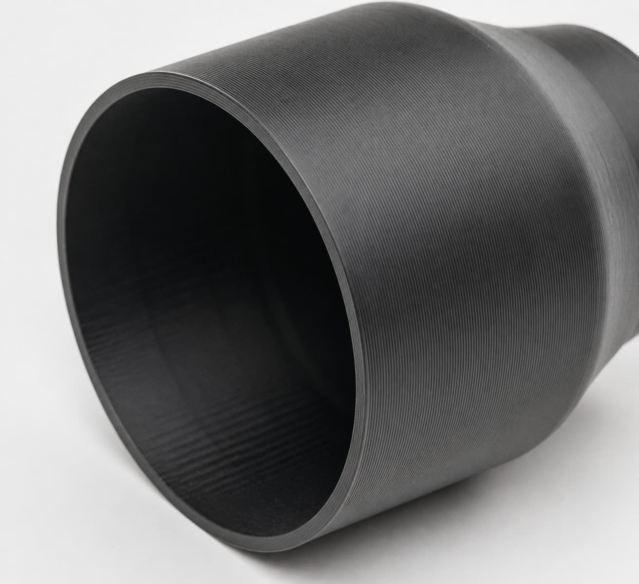 5 inch Corrugated Hose to 4 inch Smooth Duct Adapter, close view of the printed surface