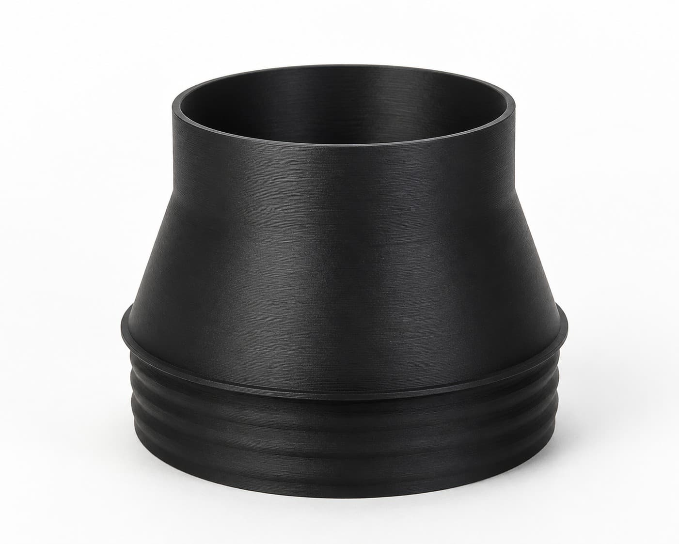 5 inch Corrugated Hose to 4 inch Smooth Duct Adapter, product photo