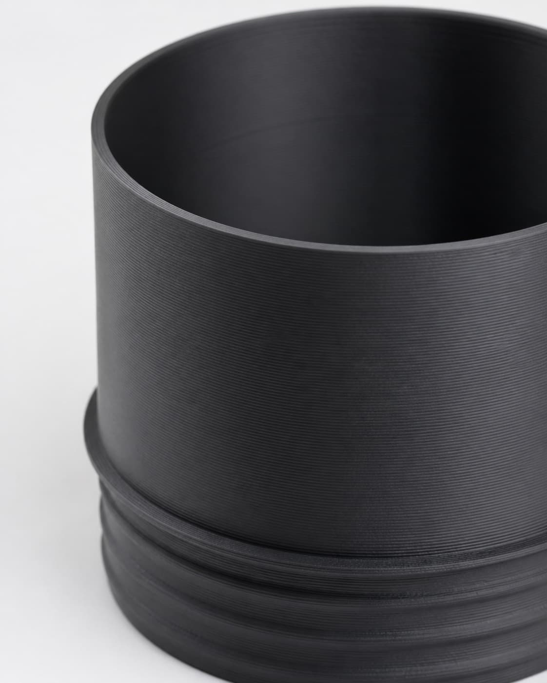 5 inch Corrugated Hose to 5 inch Smooth Duct Adapter, close view of the printed surface