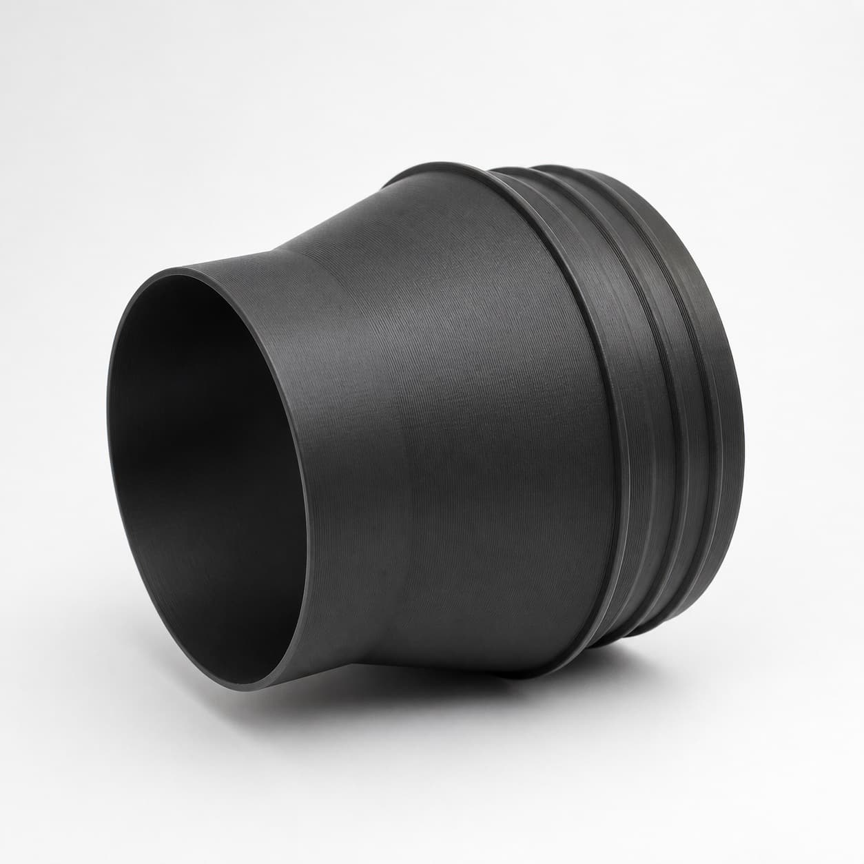 6 inch Corrugated Hose to 4 inch Smooth Duct Adapter, product photo
