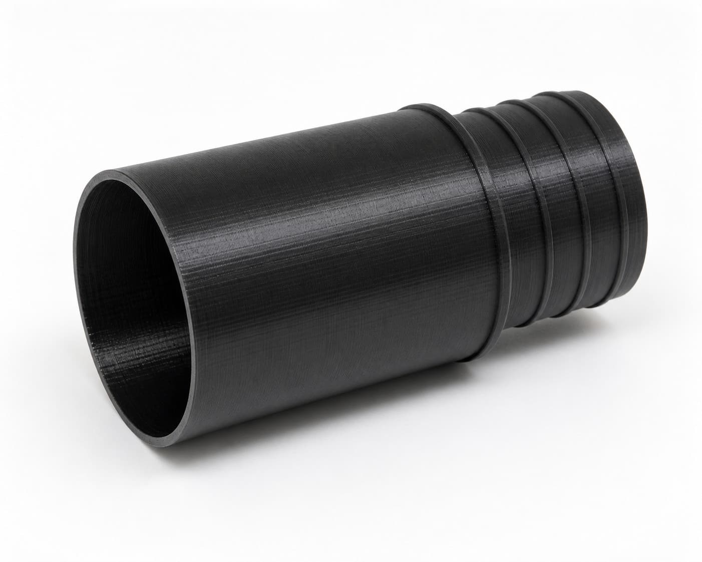 2-1/2 inch Wire Reinforced Hose to 2-1/2 inch Smooth Duct Adapter, product photo