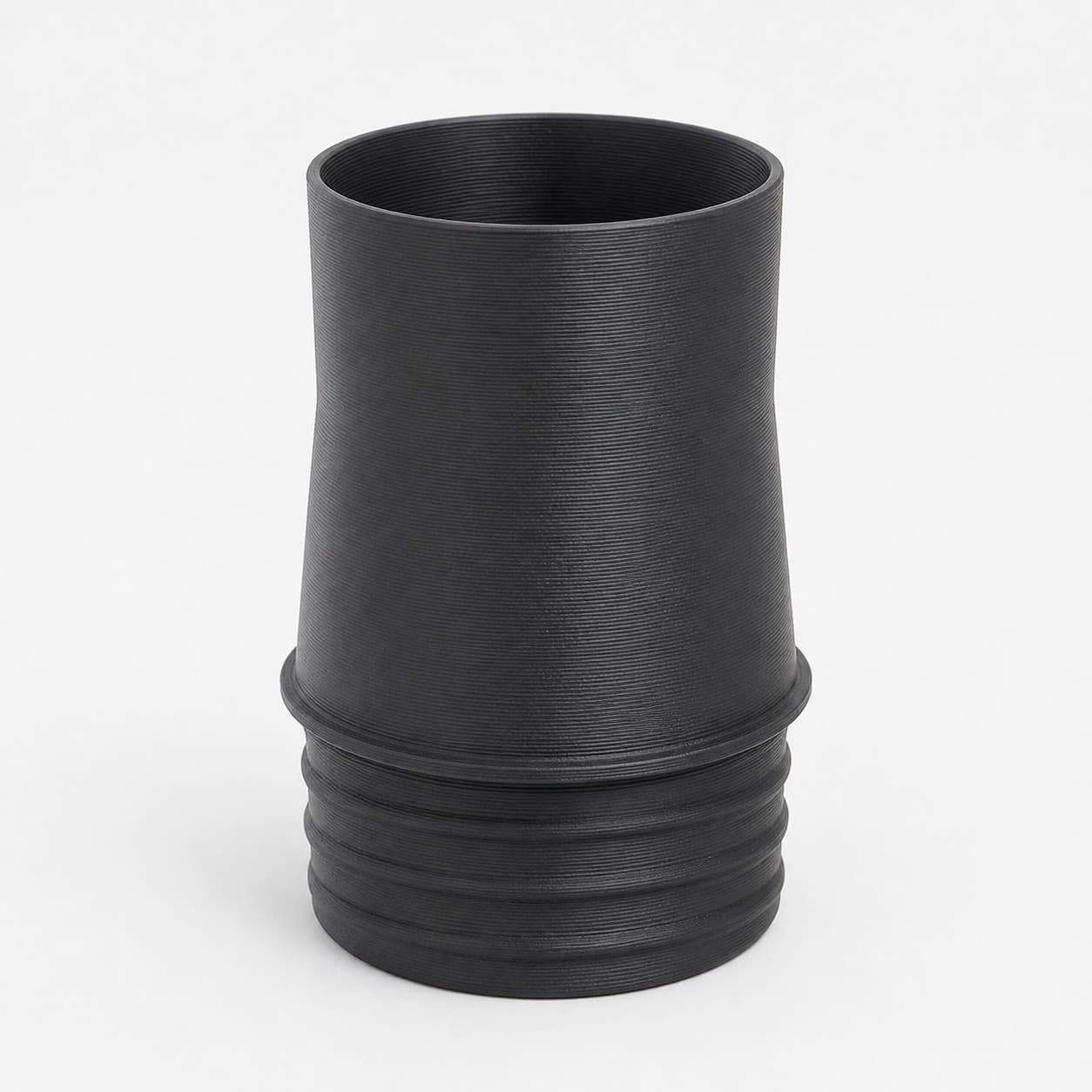 2-1/2 inch Wire Reinforced Hose to 2-1/4 inch Smooth Duct Adapter, product photo