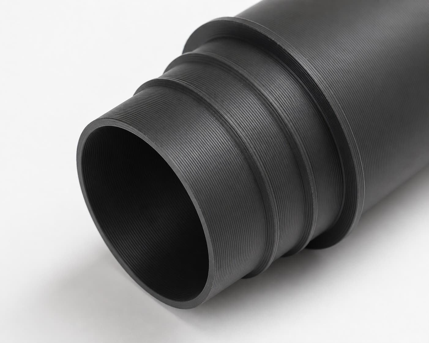 2 inch Wire Reinforced Hose to 2 inch Smooth Duct Adapter, close view of the printed surface