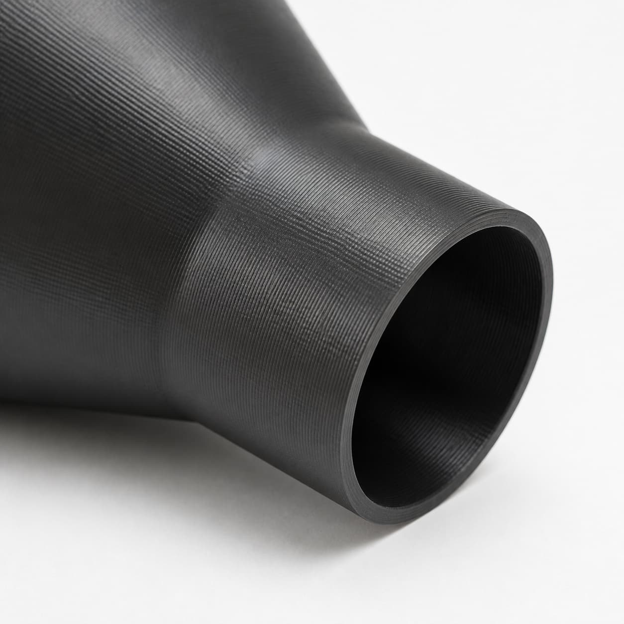 2-1/4 inch to 1-1/4 inch Dust Collection Reducer, close view of the printed surface
