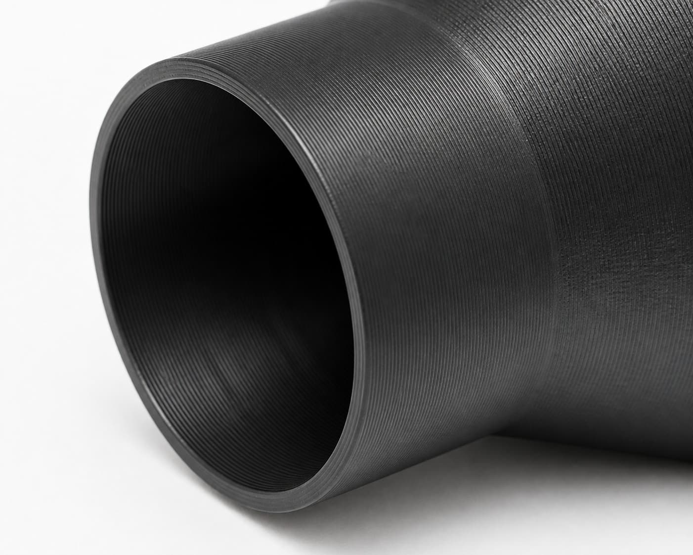 3-1/2 inch to 2-1/4 inch Dust Collection Reducer, close view of the printed surface