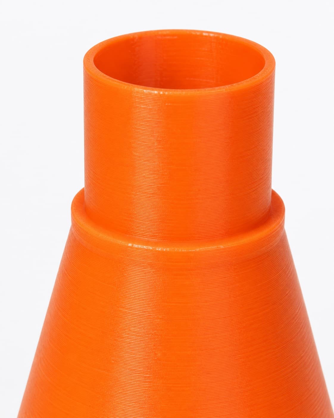 A close view of the dust adapter opening, about 47.6 mm across