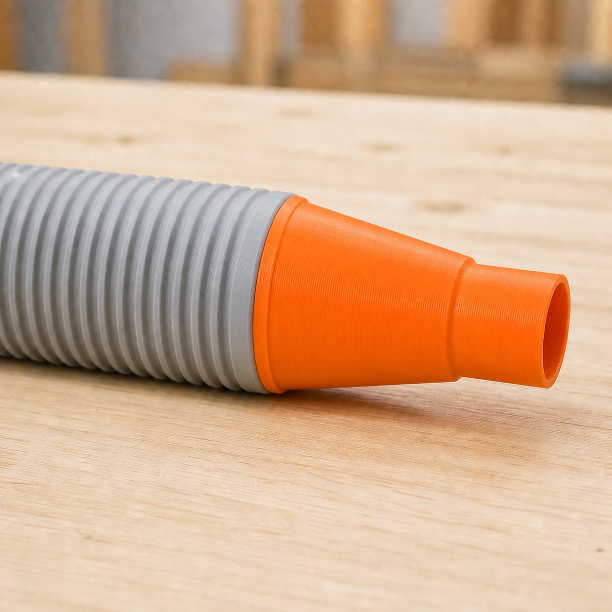 The DWS780 dust adapter connected to a plain shop vac hose