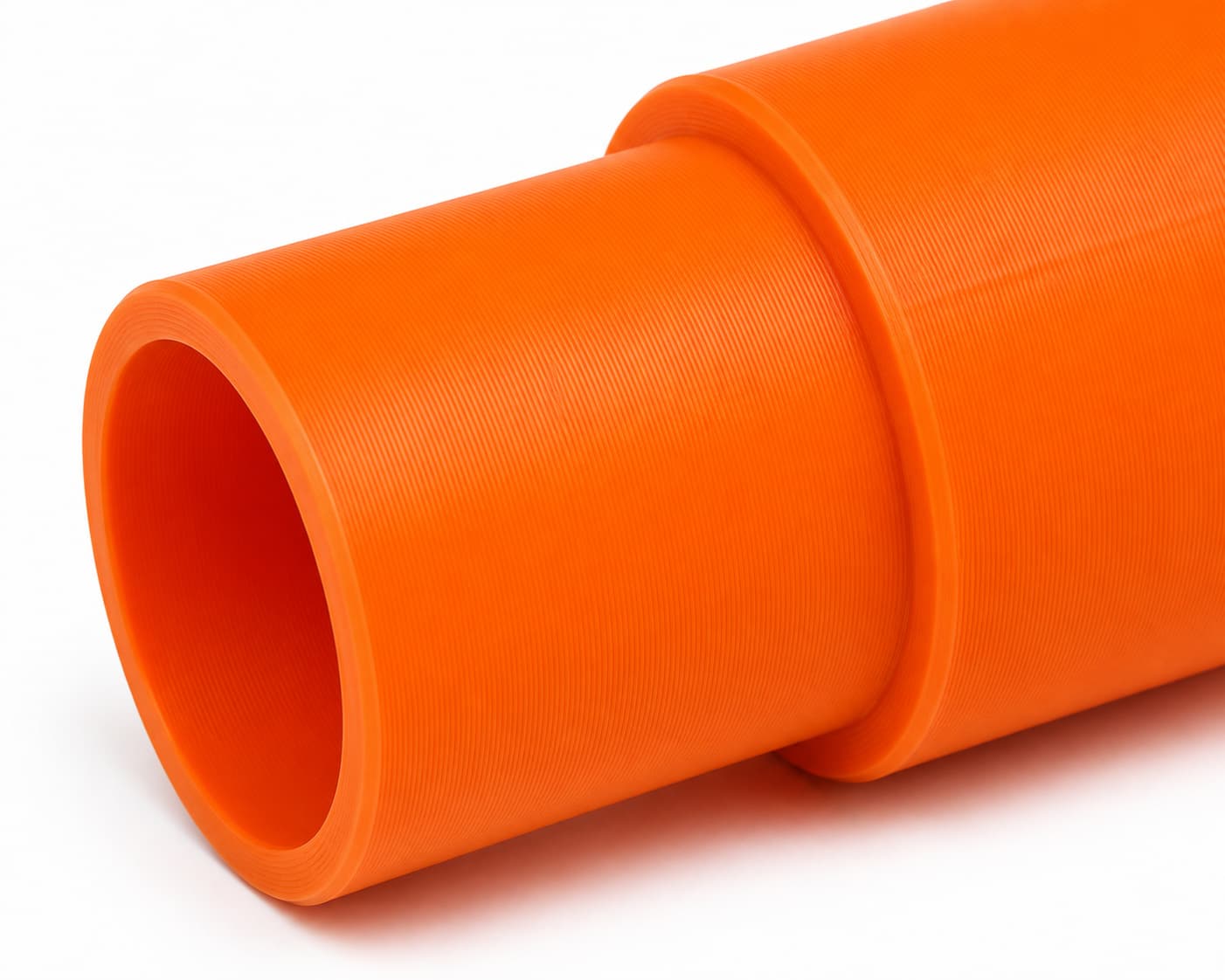 A close view of the dust adapter opening, about 35 mm across