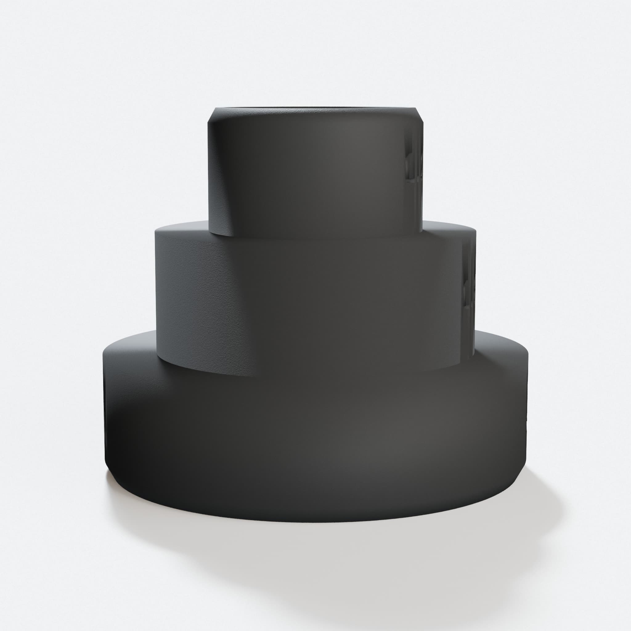 GulpDust universal step adapter, a three-step PETG cone that fits 2-1/2, 1-7/8, and 1-1/4 inch hoses
