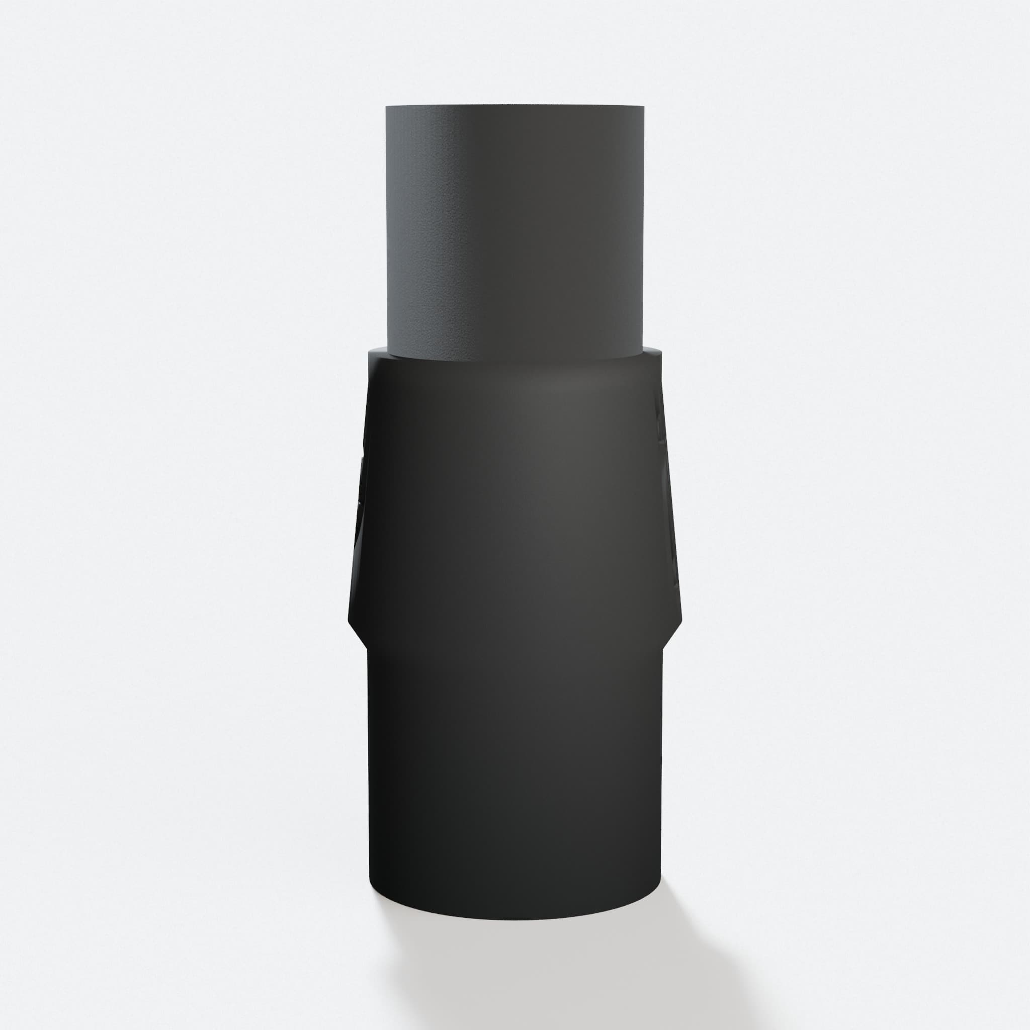 GulpDust PETG dust adapter that fits the Shaper Origin and connects to a 1-1/4 in. Duct