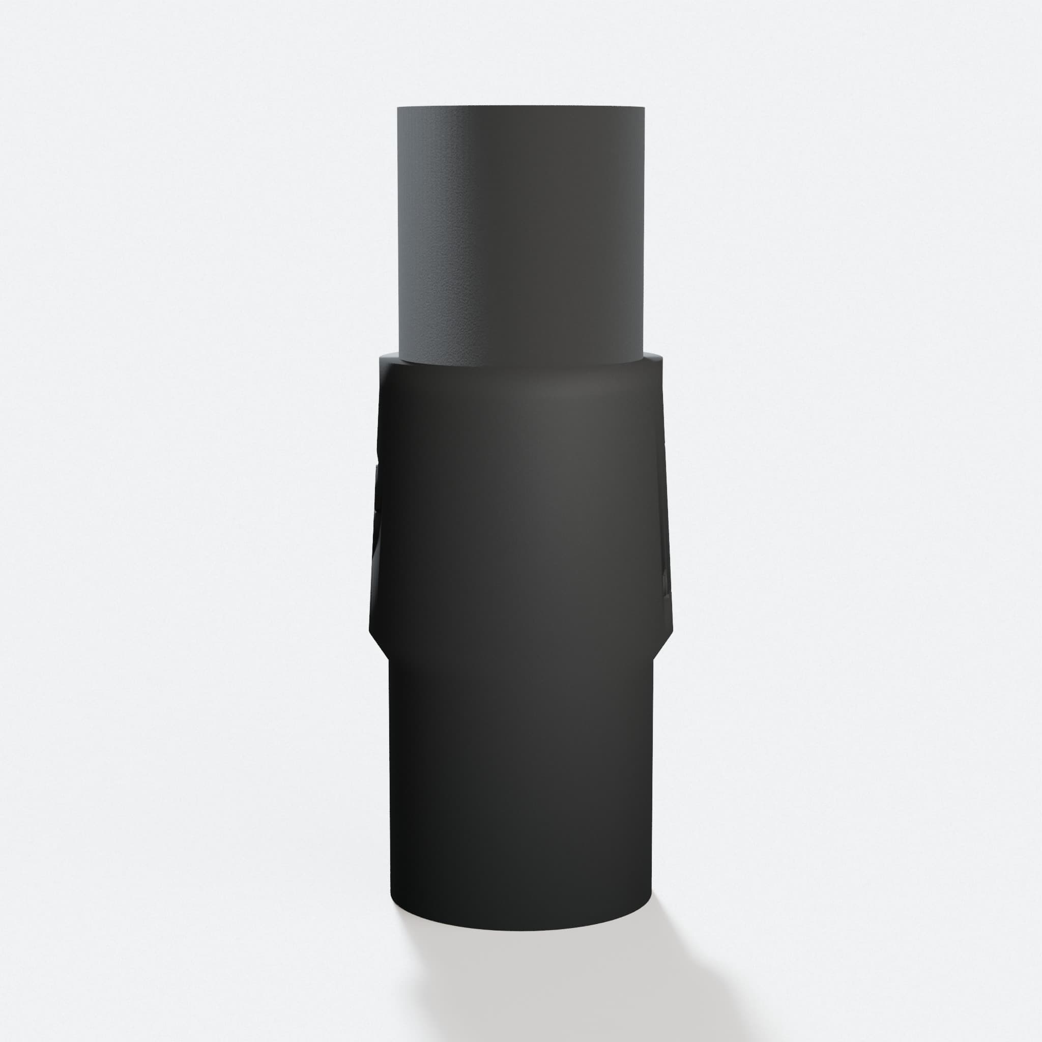 GulpDust PETG dust adapter that fits the Bosch ROS20VSK and connects to a 1 in. Duct