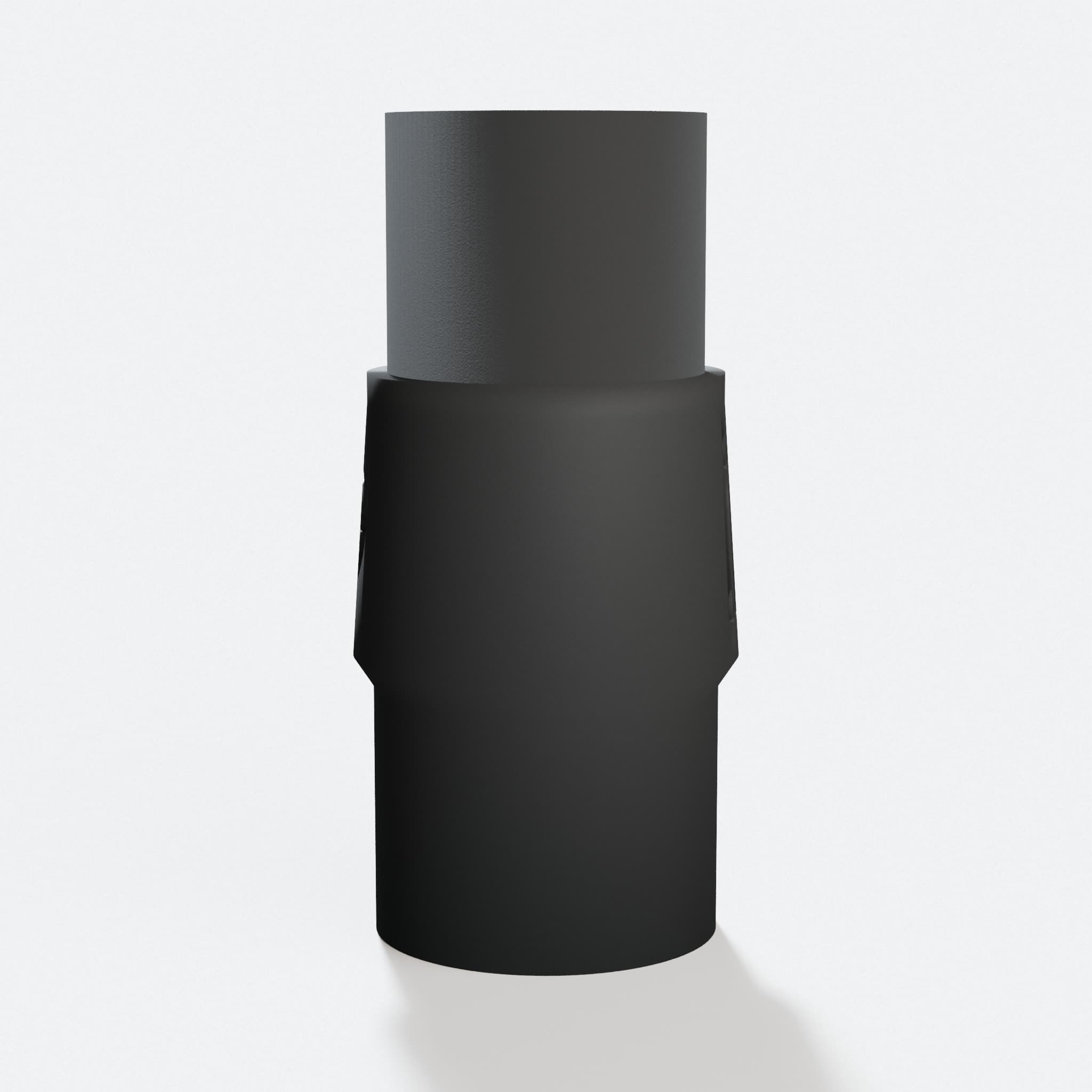 GulpDust PETG dust adapter that fits the Bosch GET75 and connects to a 1-1/4 in. Duct