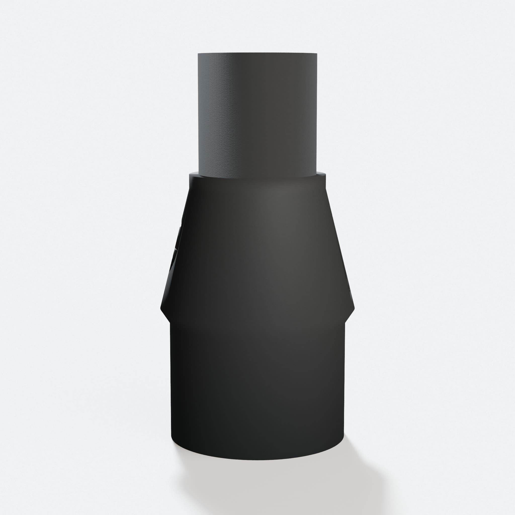 GulpDust PETG dust adapter that fits the Central Machinery 69033 and connects to a 1 in. Duct