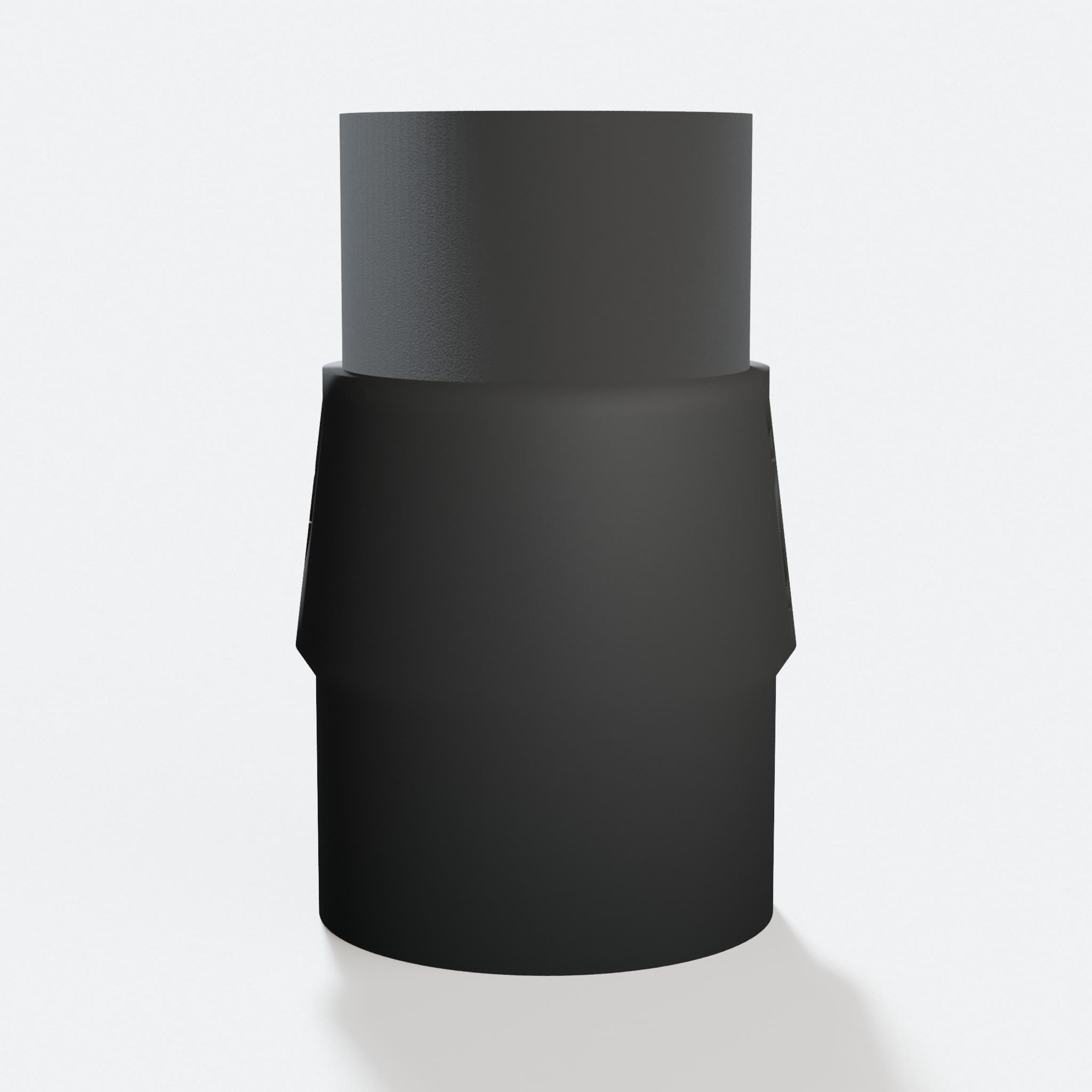 GulpDust PETG dust adapter that fits the Metabo KGS 216 M and connects to a 1-7/8 in. Duct